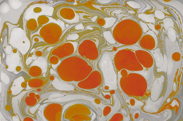 Abstract creative round marble pattern texture Traditional art of Ebru marbling