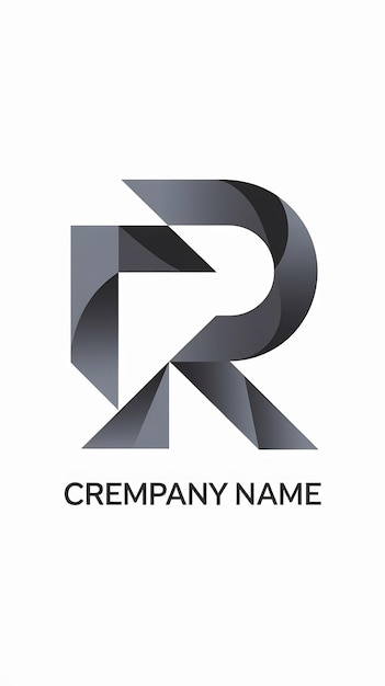 Abstract creative web icon company R sign letter logo vector des