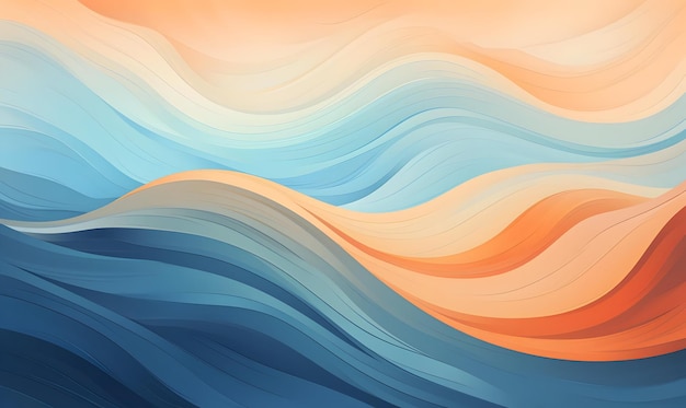 Photo abstract cruved wave illustration background