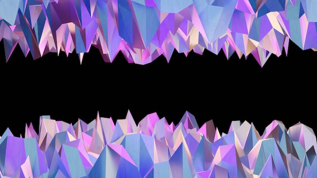 abstract crystal 3d background