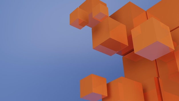 abstract cube 3d background rendered image geometric modern abstract image