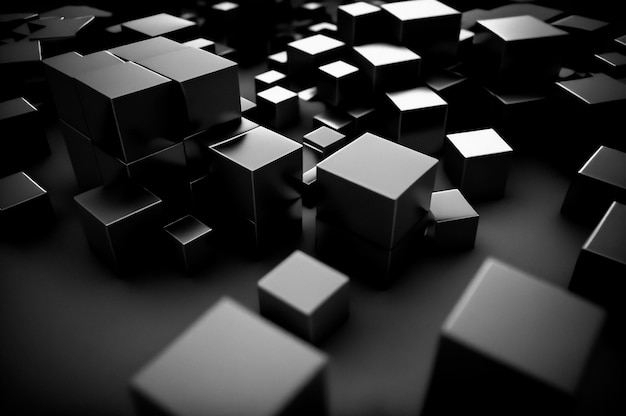 Abstract cube background Technology modern wallpaper