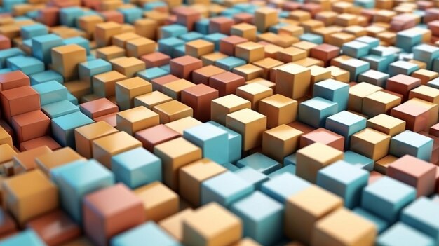 Photo abstract cube background