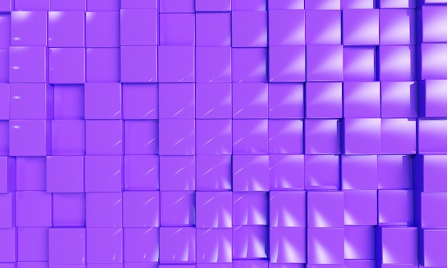 Abstract cube blocks background 3d render