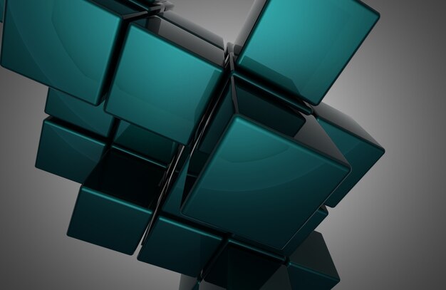 Abstract cubes background