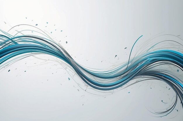 Abstract curved lines stock illustration