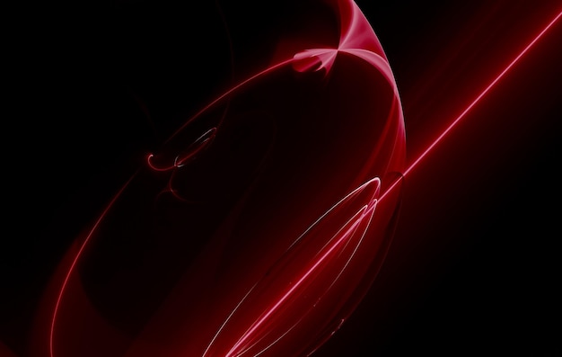 Abstract Curved Paper HD Background Design Dark Flame Red Color