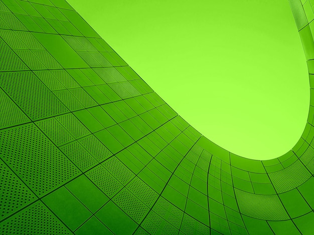 Foto abstract curved paper hd background design colore verde massimo