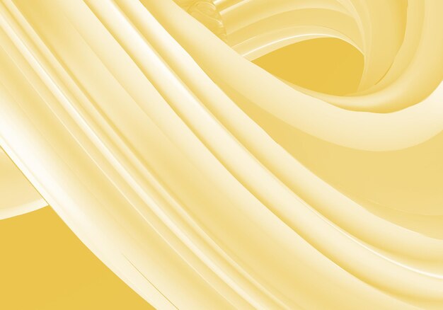 Abstract Curved Paper HD Background Design Soft Calming Yellow Color