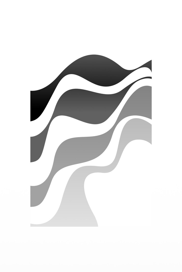 Photo abstract curvilinear beige black background
