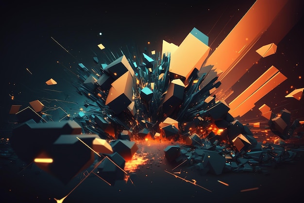 Abstract Cyber Space Background Wallpaper