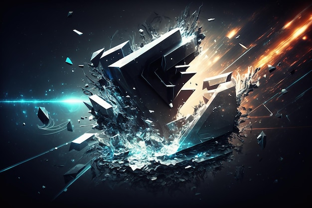 Abstract Cyber Space Background Wallpaper