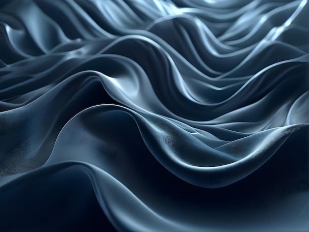 Abstract Dark 3d Wave Background