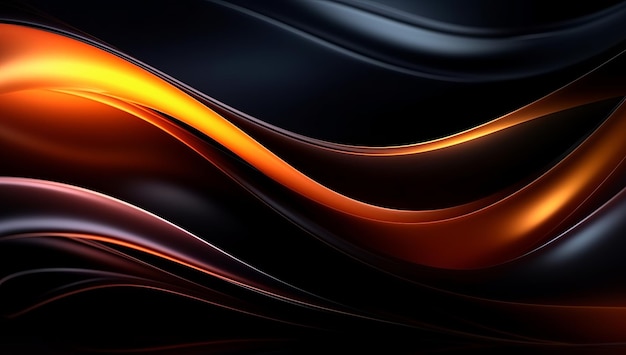 Abstract Dark Background With 3D Render