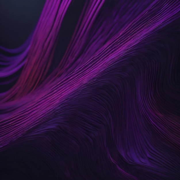 Abstract dark background with purple lines generative ai