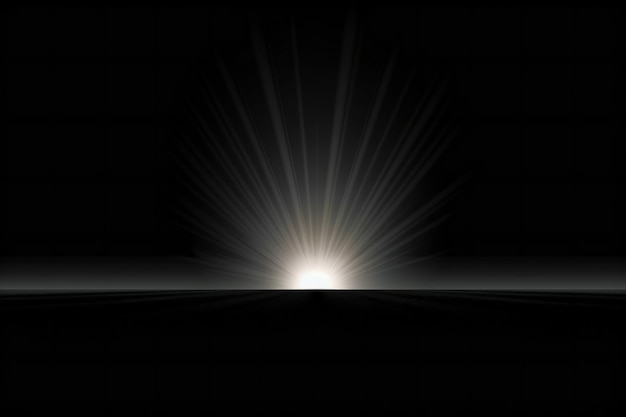 Abstract dark background with rays of light and space for your text