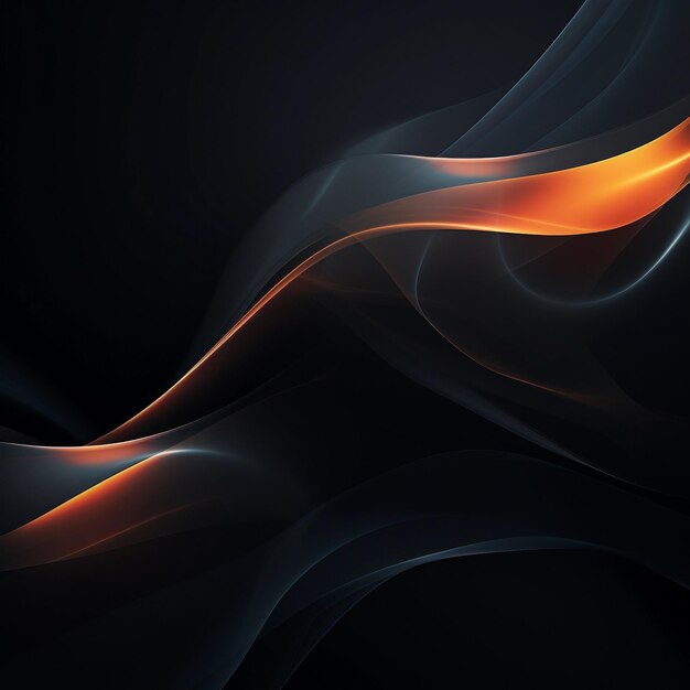 Abstract dark background with smooth soft lines