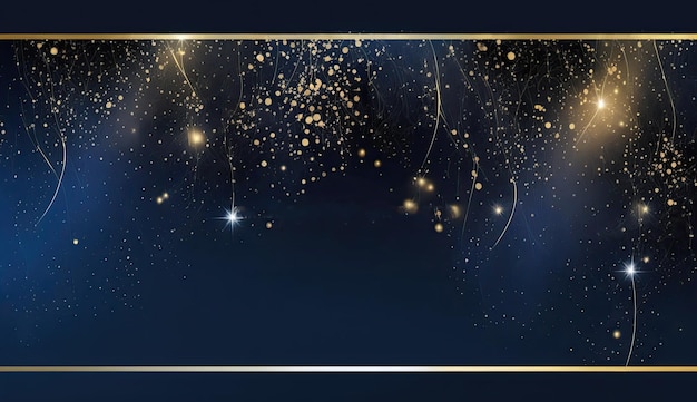 abstract dark blue christmas festive background