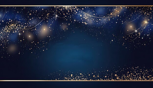 Abstract dark blue Christmas festive background