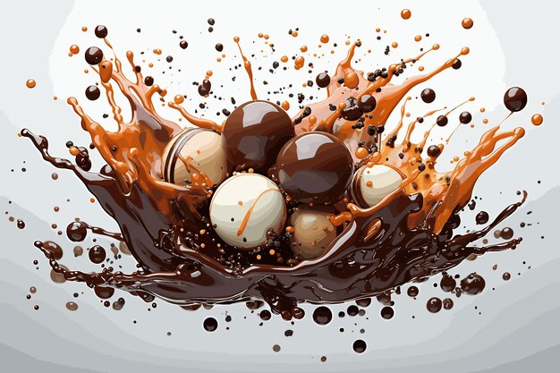 Photo abstract dark chocolate background creative chocolate day background