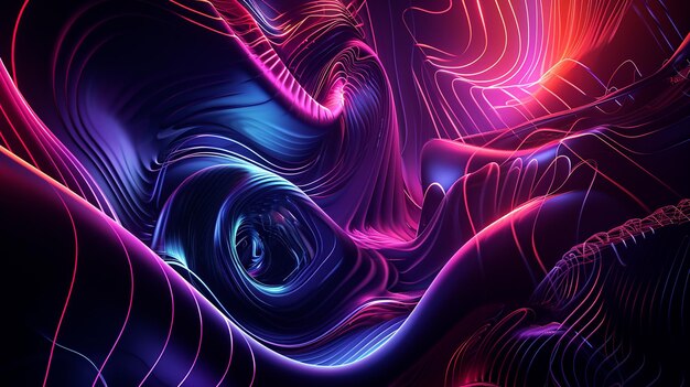 Photo abstract dark composition featuring intricate neon g scene wallpaper