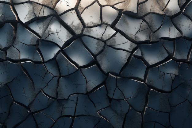 Abstract dark crack background Generate Ai