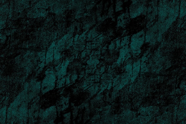 Abstract dark cyan painted old damaged concrete plaster wall surface