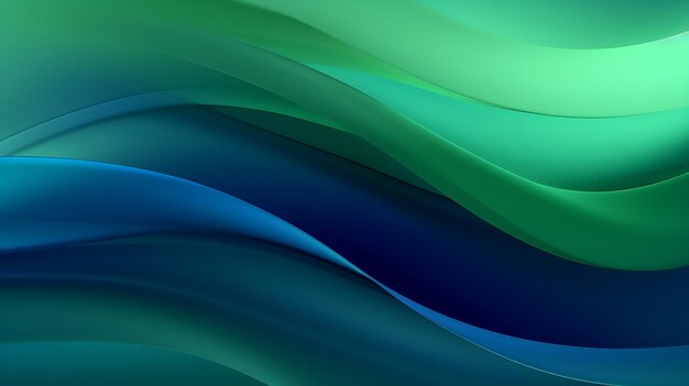 Photo abstract dark green and blue liquid wave background