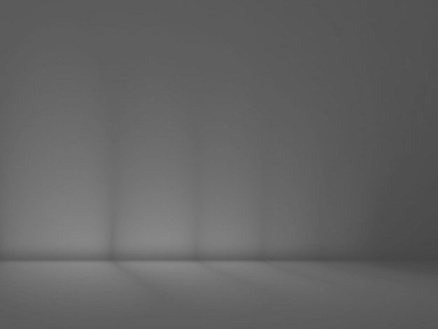 Photo abstract dark grey and black gradient plain studio background