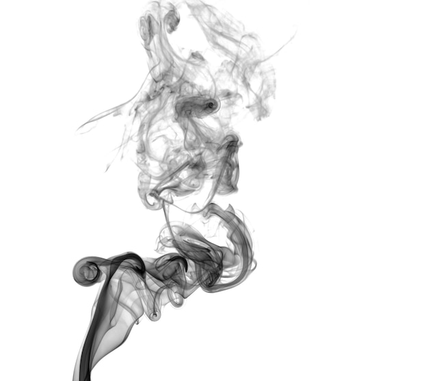 Abstract dark smoke on a light background