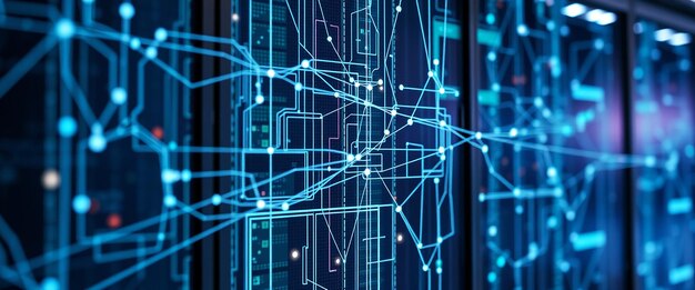 Абстрактная технология передачи данных сетевой фон Структура линии точки волновая схема компьютерная технология