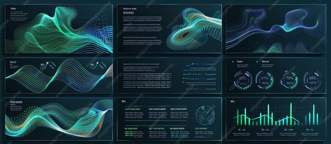 Abstract Data Visualization Presentation Slides | Premium AI-generated ...