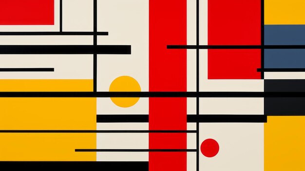 Foto abstract de stijl art colori vivaci e linee eleganti