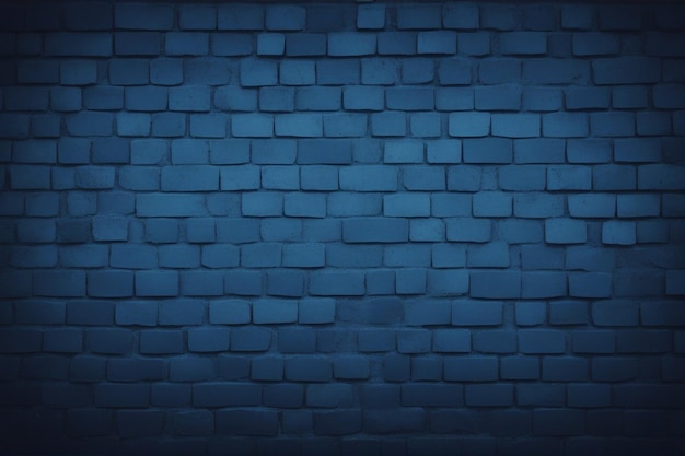 Photo abstract decorative dark navy blue brick wall background wallpaper