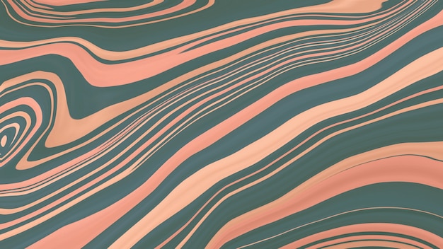 Abstract decorative picture from pink and blue wavy lines