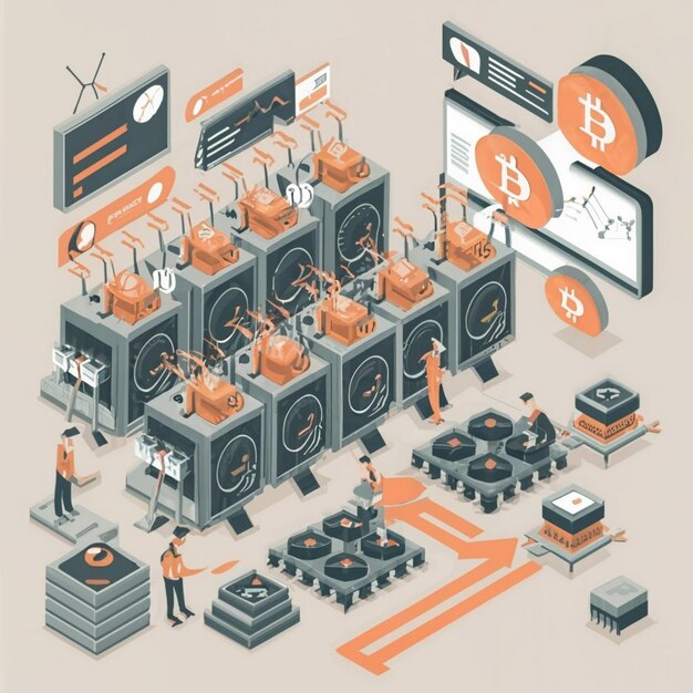 Foto abstract defi-concept gedecentraliseerde financiën toekomst van de financiën