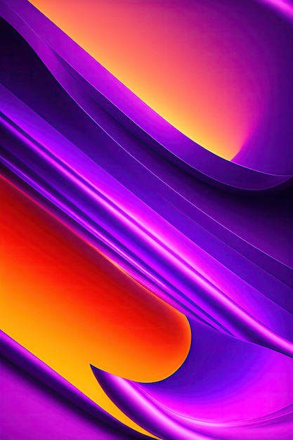 Abstract Design 3D Violet Background