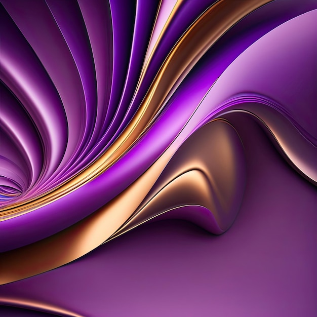 Абстрактный дизайн 3D Фиолетовый фон