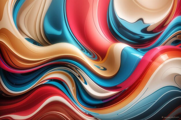 Abstract design background of smooth flowing lines