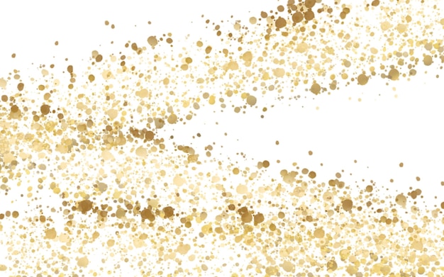 Photo abstract design with gold dots on white background