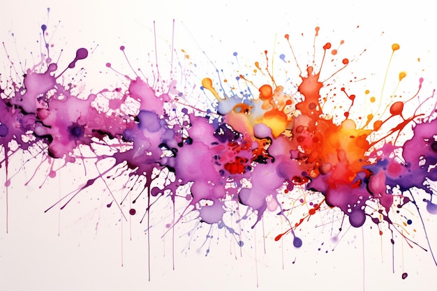 Photo abstract detailed watercolour splatter design