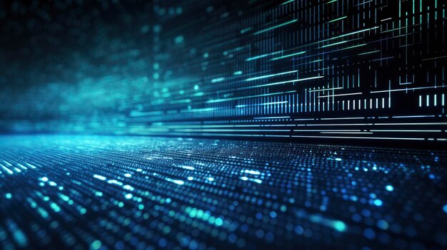 Premium Photo | An abstract digital background with binary code and AI ...