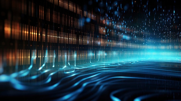Premium Photo | An abstract digital background with binary code and ai ...