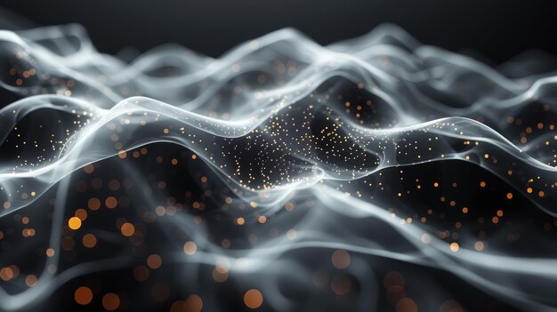 abstract digital communication points technological background network connection structure color plexus effect