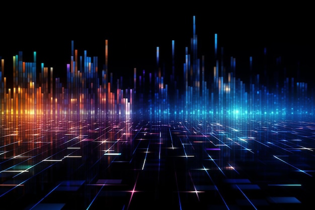 Abstract digital data background