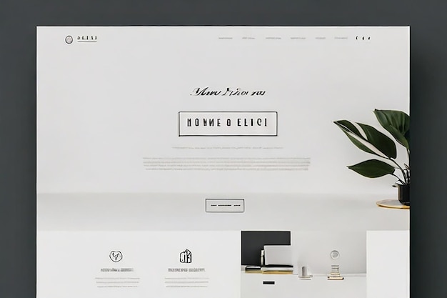 Abstract Digital shopping Creative Minimalist website home page design Landing page design