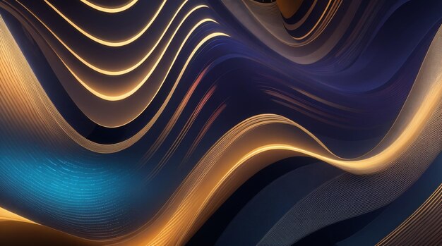 Abstract Digital Symphony Creative Concept with Varied Visual Elements