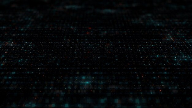 Abstract digital technology background made of particles