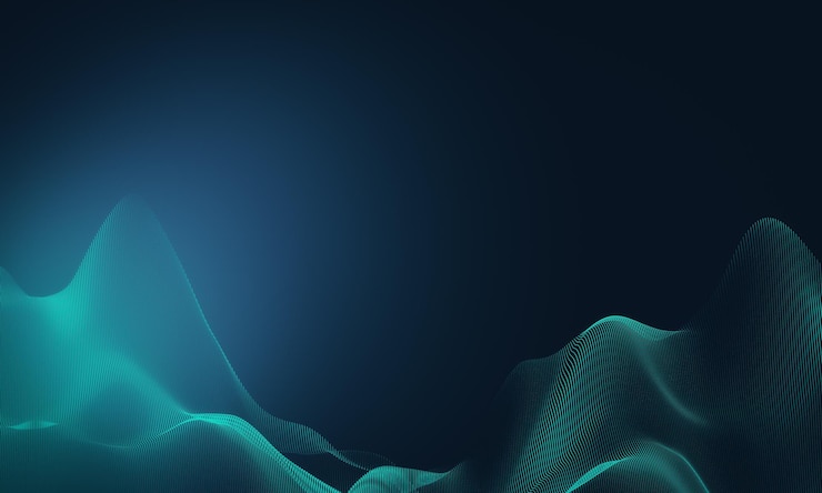 Photo abstract digital wave background