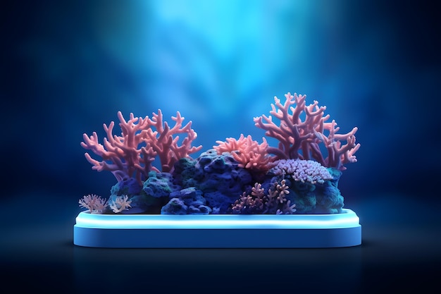 Abstract Display beneath Underwater World